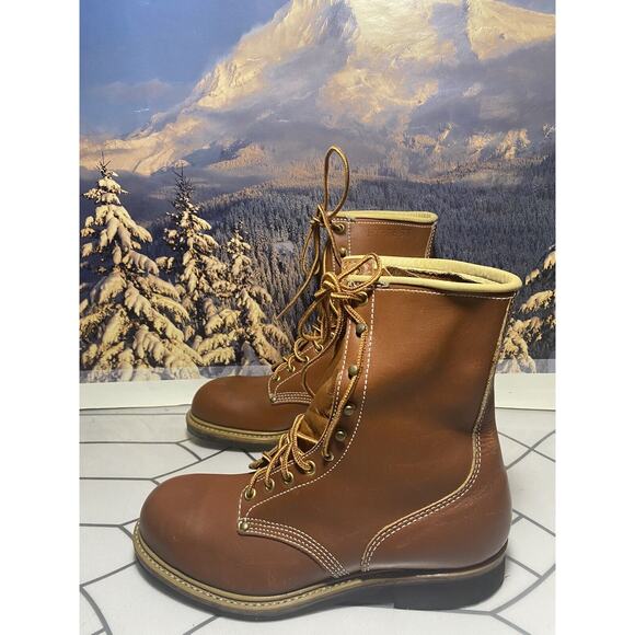 Hy-Test Safety Steel Toe Work Boots Tufgum Size 7 C Brown - Picture 6 of 12